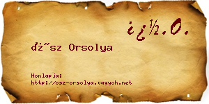 Ősz Orsolya névjegykártya